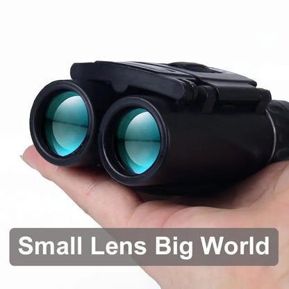40x Binoculars with 2000m Viewing Range and Foldable Compact Design, Neck Strap Included