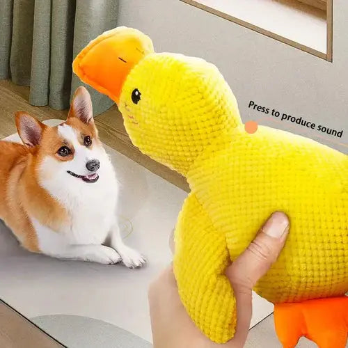 Plush Duck Dog Toy with Deep Quack and Reinforced Stitching, Machine Washable Avento Goods