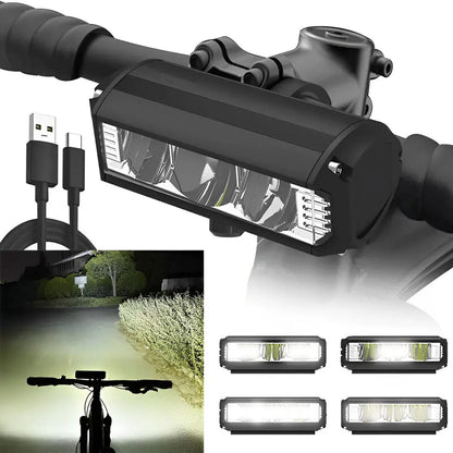 LED Bike Light with USB-C Rechargeable Battery and Quick-Attach Mount, IPX6 Avento Goods