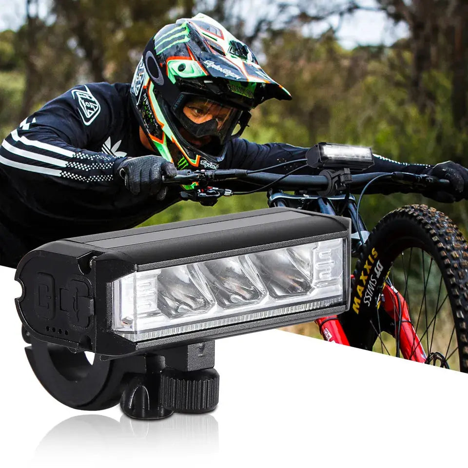 LED Bike Light with USB-C Rechargeable Battery and Quick-Attach Mount, IPX6 Avento Goods