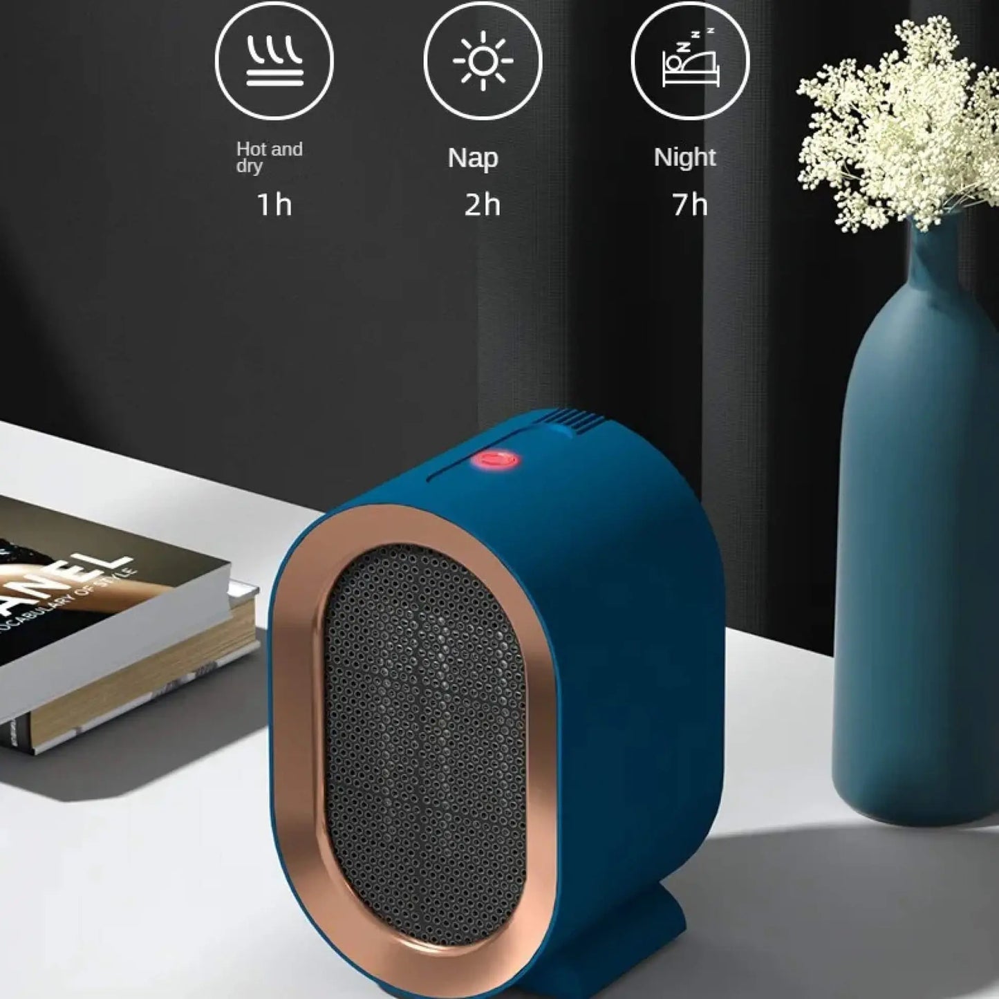 Portable Ceramic Space Heater with Programmable Timer and Safety Shutoff, Quiet 1500W Avento Goods