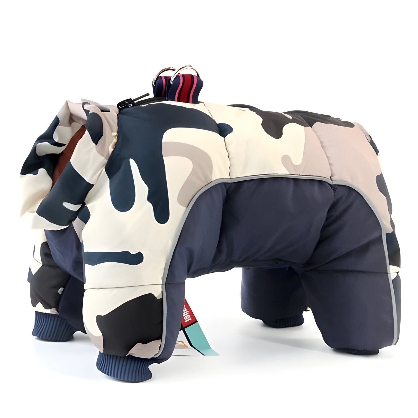 Dog Winter Coat with Water-Resistant Shell and Insulated Lining, Reflective Trim