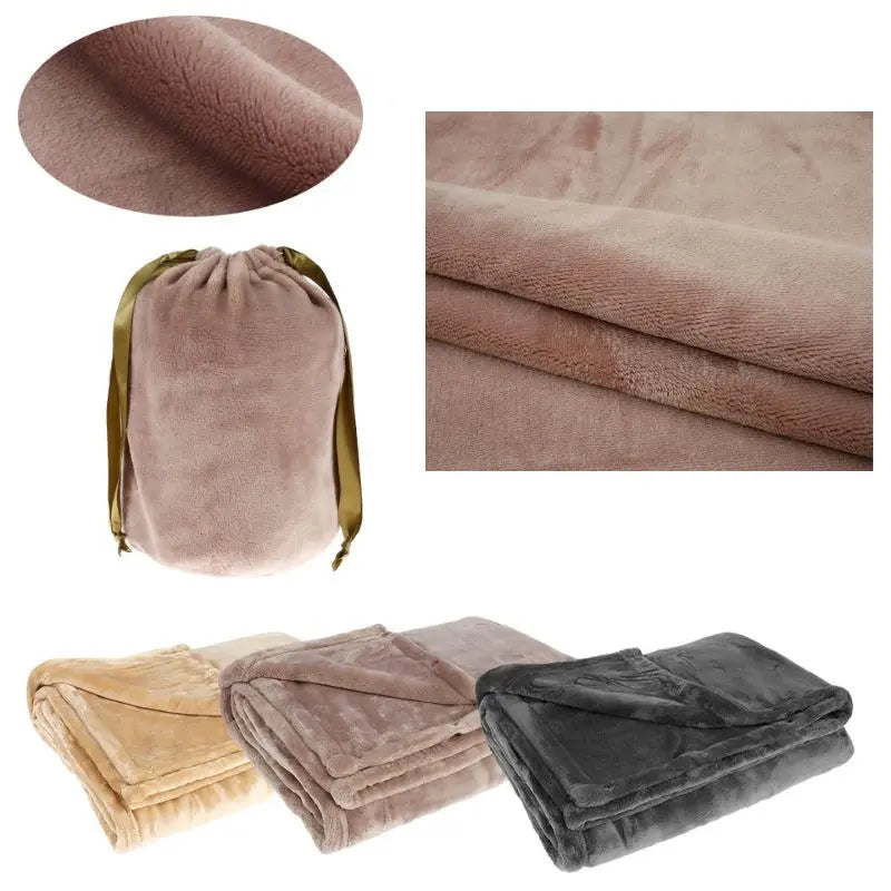 USB Heated Blanket with Soft Flannel and Portable Cordless Power, 63 x 33 in Avento Goods