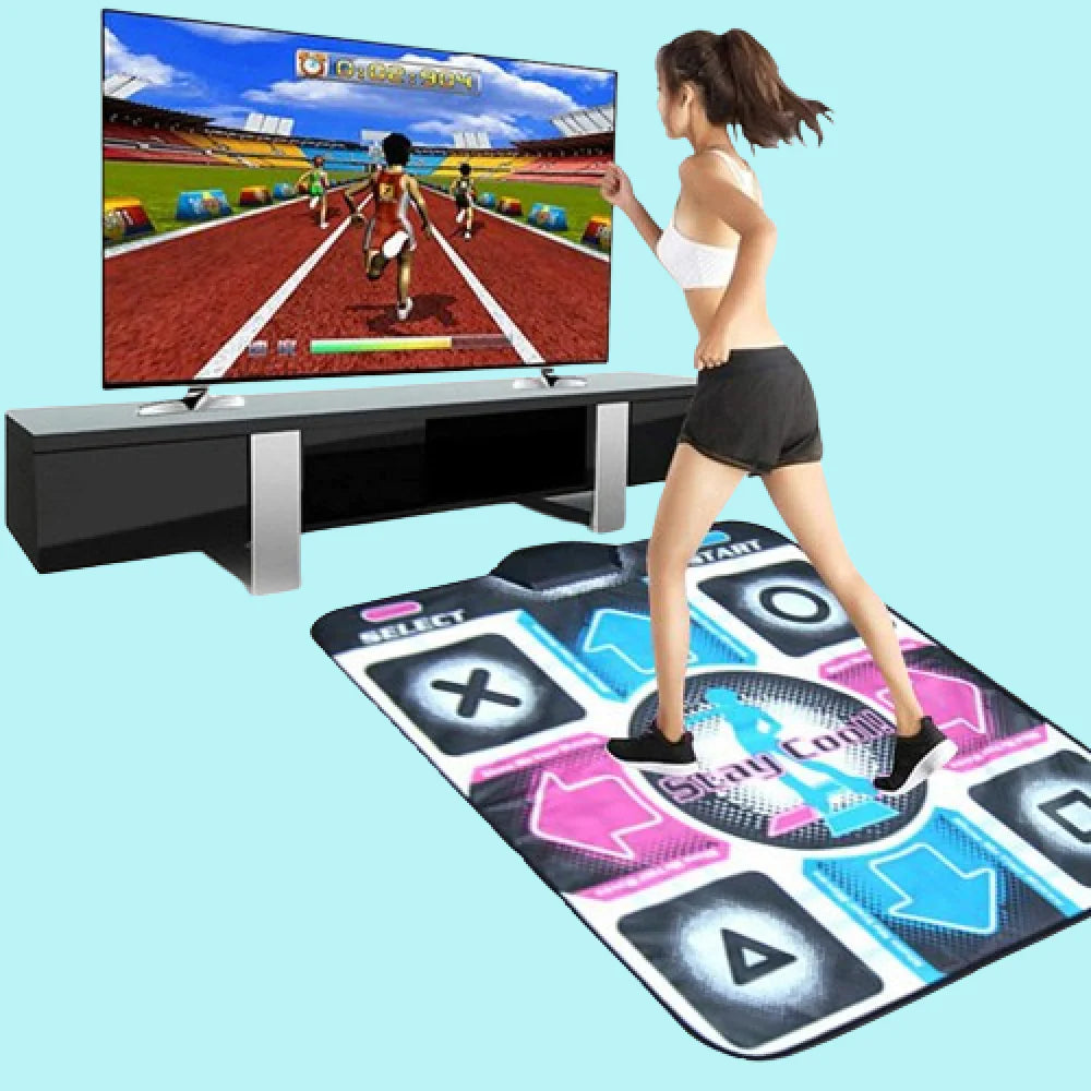 Dance Mat with Motion Sensors and Built-In Music, Foldable Non-Slip Design
