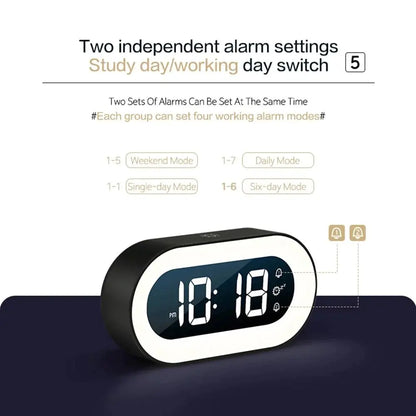 Sunrise Alarm Clock with Dimmable Night Light and Soothing Nature Sounds, USB-C Avento Goods