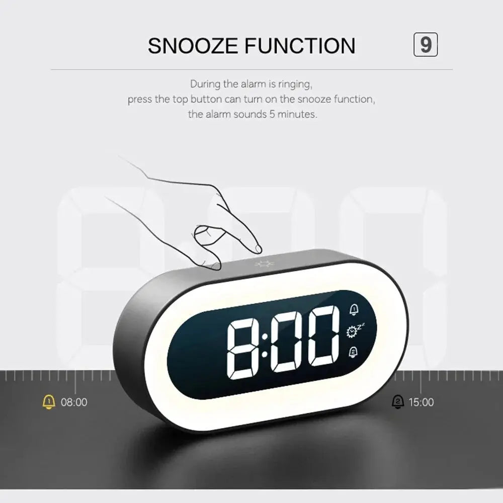Sunrise Alarm Clock with Dimmable Night Light and Soothing Nature Sounds, USB-C Avento Goods