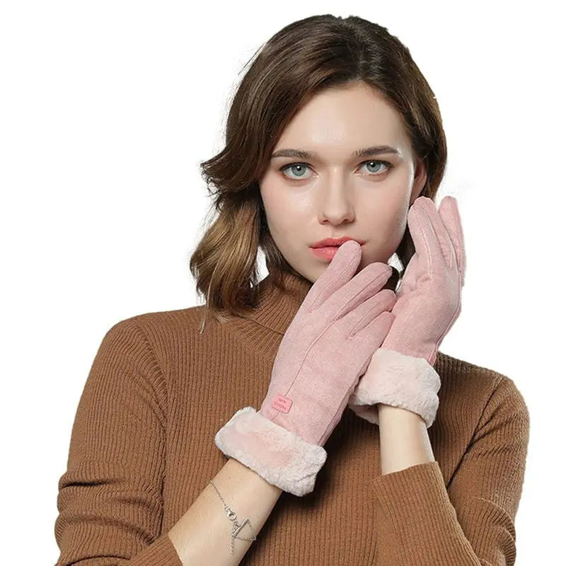 Heated Gloves with 5000mAh Power Bank and Touchscreen Index, Windproof One-Size for Women Avento Goods