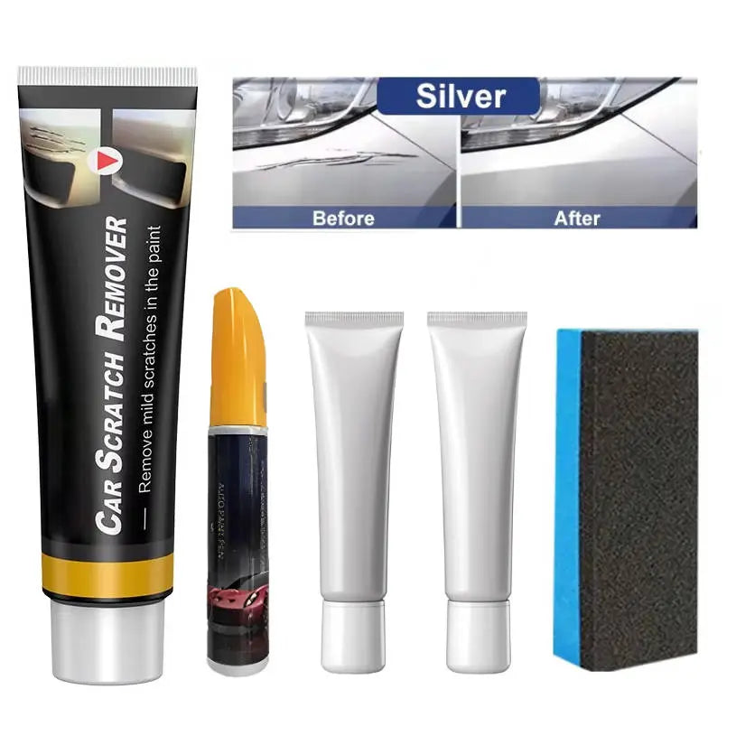 Car Scratch Repair Kit with Applicator and Microfiber Cloth, High-Gloss Finish Avento Goods