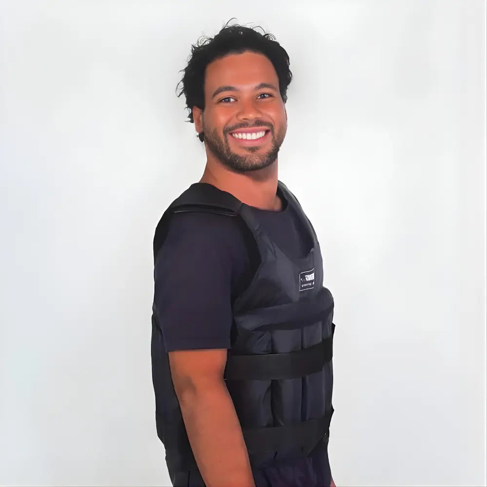 Adjustable Weighted Vest with Removable Pouches and Secure Fit, 110 lb Capacity Avento Goods
