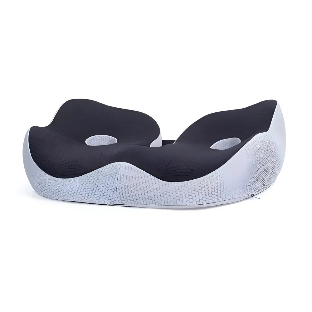 Memory Foam Seat Cushion with Adjustable Foam Inserts and Central Cutout, Non-Slip Base Avento Goods