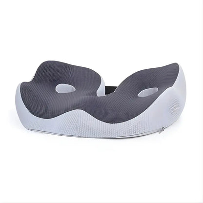 Memory Foam Seat Cushion with Adjustable Foam Inserts and Central Cutout, Non-Slip Base Avento Goods