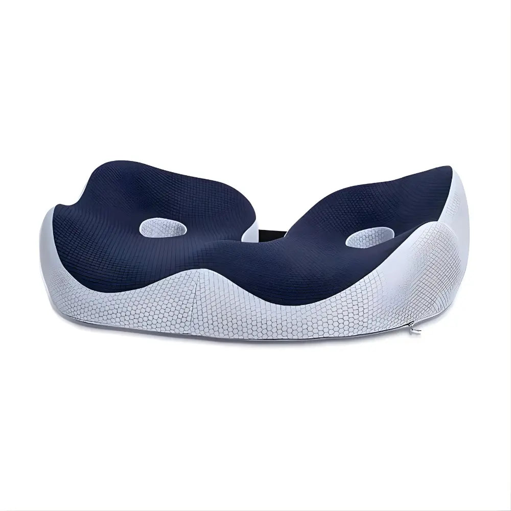 Memory Foam Seat Cushion with Adjustable Foam Inserts and Central Cutout, Non-Slip Base Avento Goods