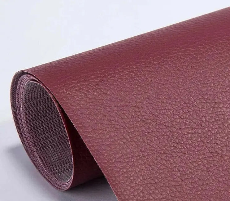Leather Repair Patch Sheet with Strong Low-Residue Adhesive and Cuttable 19.7 x 54.3 in Avento Goods