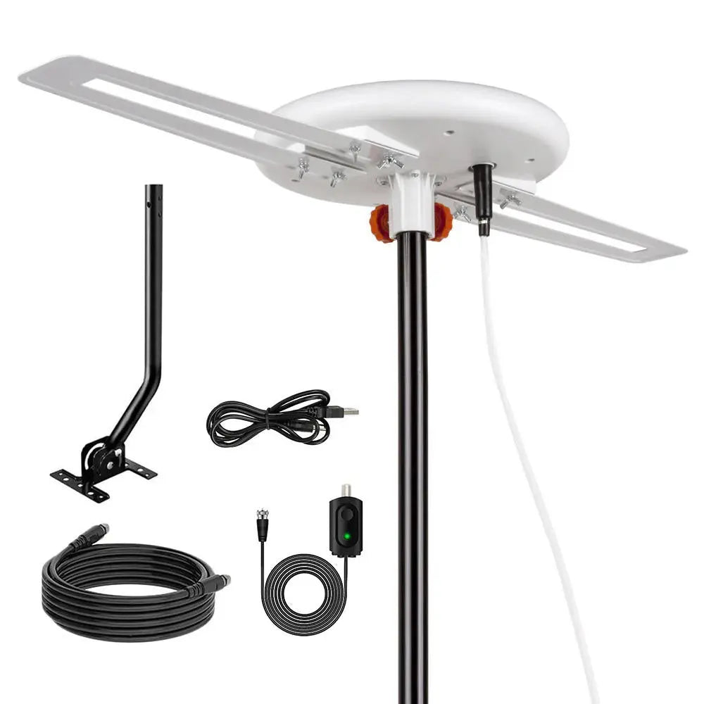 Indoor HDTV Antenna with Omnidirectional Reception and Interference Filtering, 40ft Coax Avento Goods