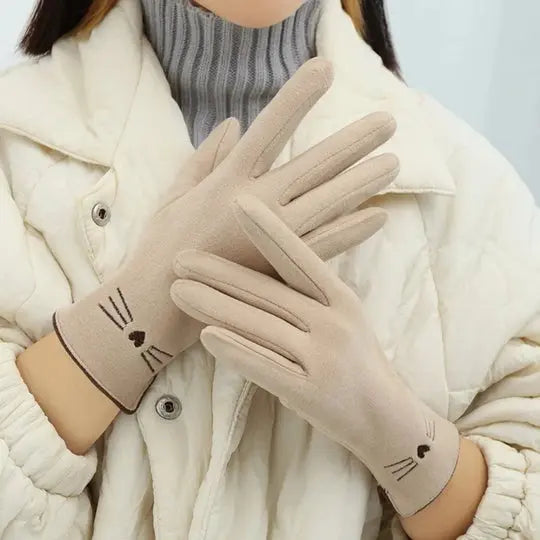 Cat Touchscreen Winter Gloves for Women Avento-store.com