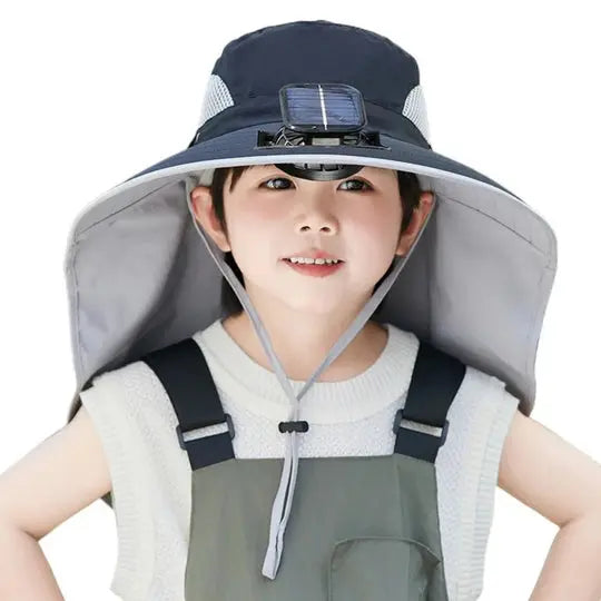 Adjustable Kids Solar Fan Hat Avento-store.com