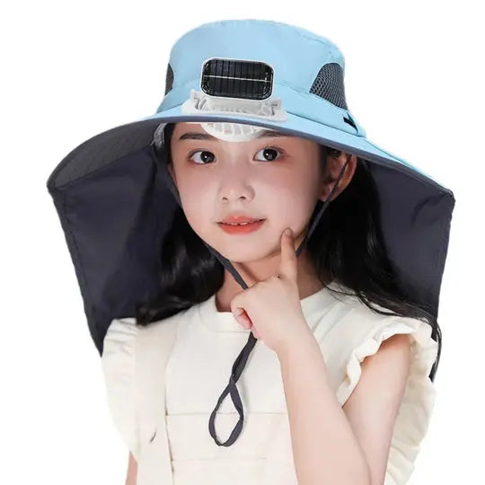 Adjustable Kids Solar Fan Hat Avento-store.com
