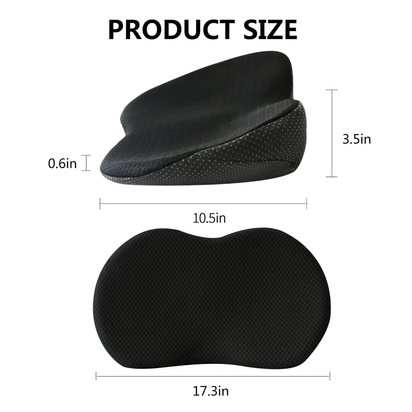 Car Seat Booster Cushion with Memory Foam and Removable Breathable Cover, Non-Slip Base Avento Goods
