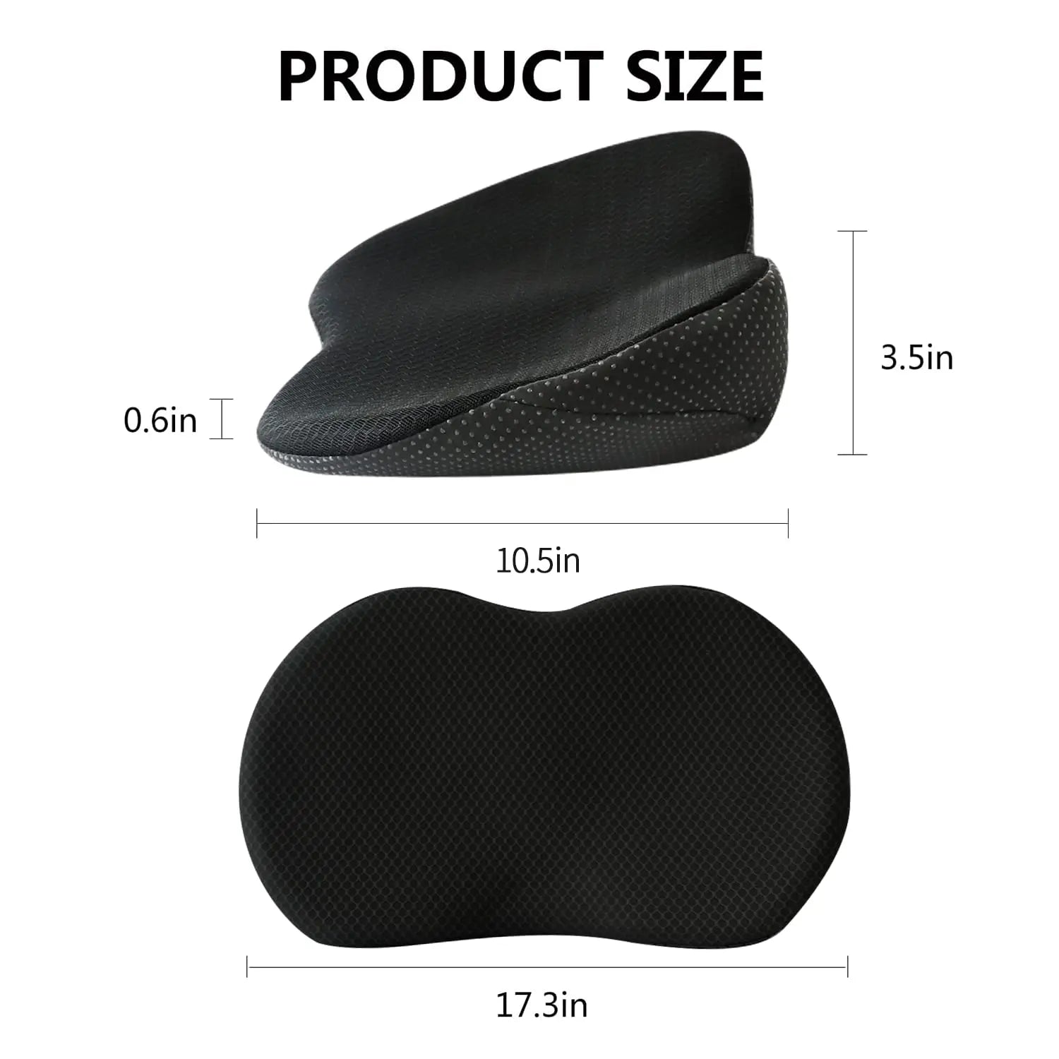 Car Seat Booster Cushion with Memory Foam and Removable Breathable Cover, Non-Slip Base Avento Goods