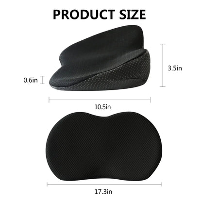 Car Seat Booster Cushion with Memory Foam and Removable Breathable Cover, Non-Slip Base Avento Goods
