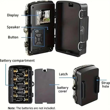 Trail Camera with No Glow Infrared and 1080P HD Video, 16MP Photos Avento Goods
