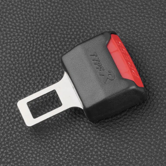 Seat Belt Extender with Reinforced Metal Insert and Durable Polymer Housing, 2-Pack Black Avento Goods