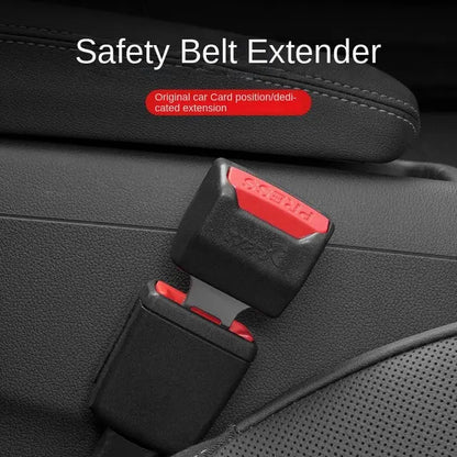 Seat Belt Extender with Reinforced Metal Insert and Durable Polymer Housing, 2-Pack Black Avento Goods
