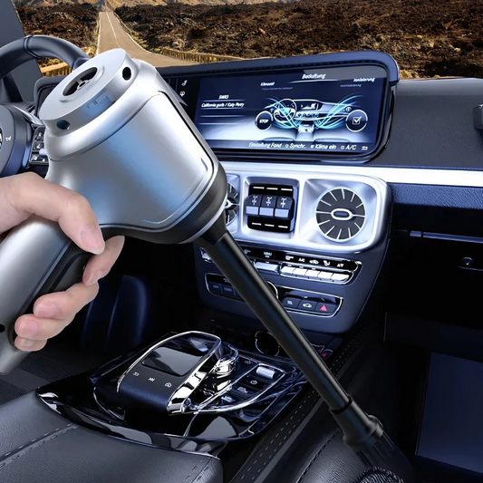 Cordless Car Vacuum with Brushless Motor and 6 Attachments, 95,000 Pa Suction