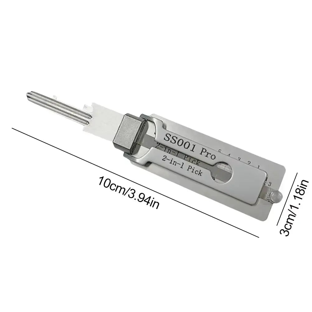 Key Decoder Tool with Stainless Steel Build and Integrated Pick, Ergonomic O-Ring Grip Avento Goods