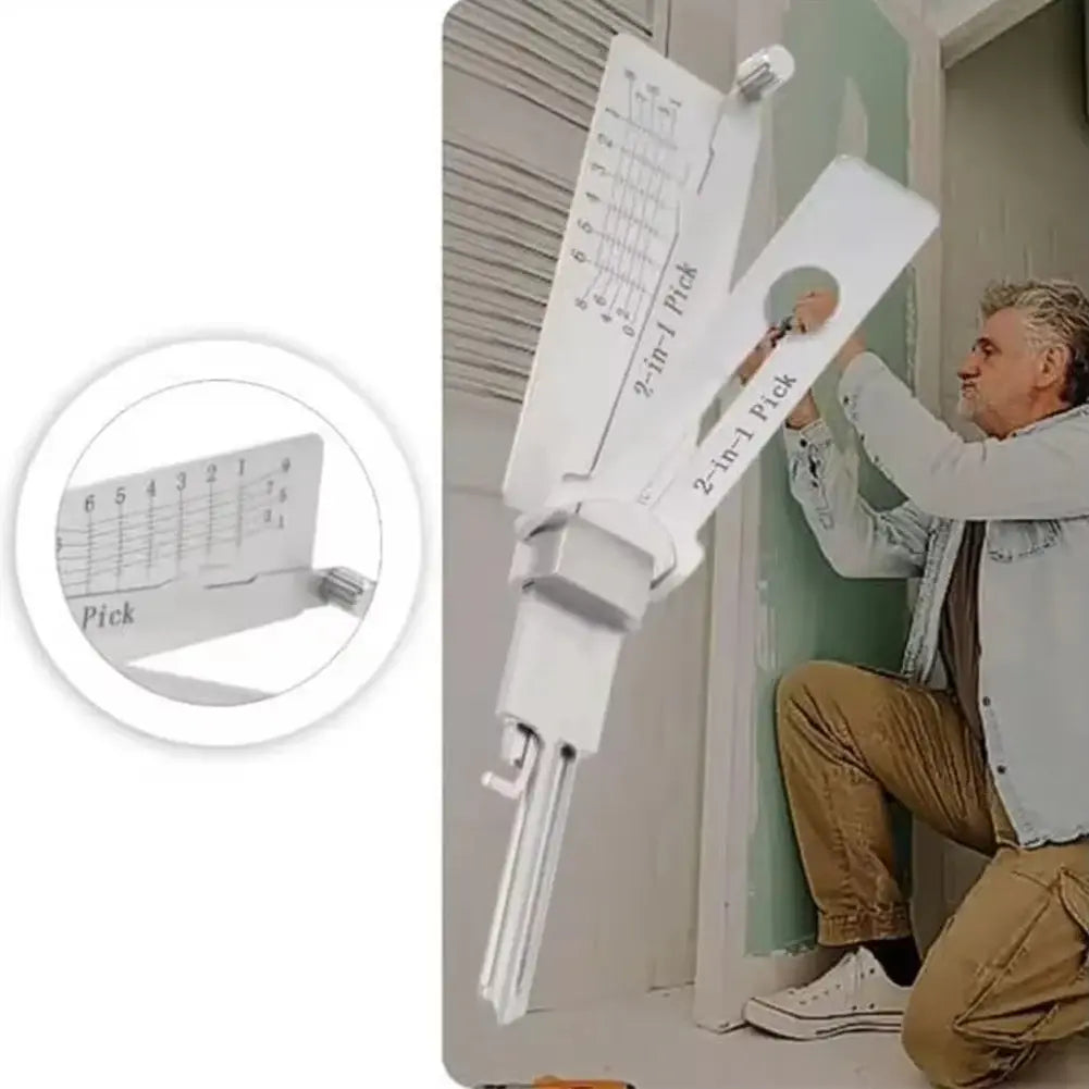 Key Decoder Tool with Stainless Steel Build and Integrated Pick, Ergonomic O-Ring Grip Avento Goods