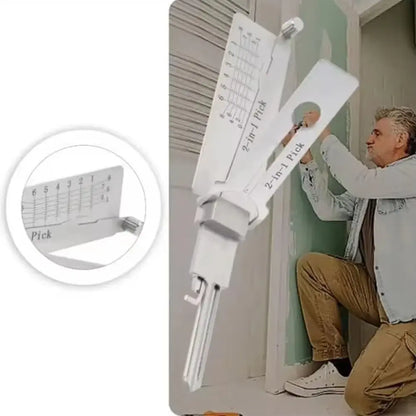 Key Decoder Tool with Stainless Steel Build and Integrated Pick, Ergonomic O-Ring Grip Avento Goods