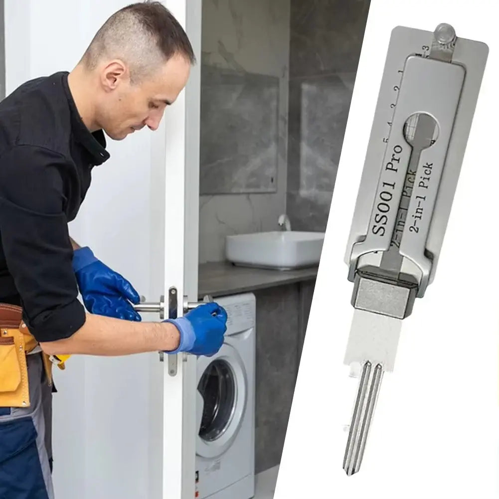 Key Decoder Tool with Stainless Steel Build and Integrated Pick, Ergonomic O-Ring Grip Avento Goods