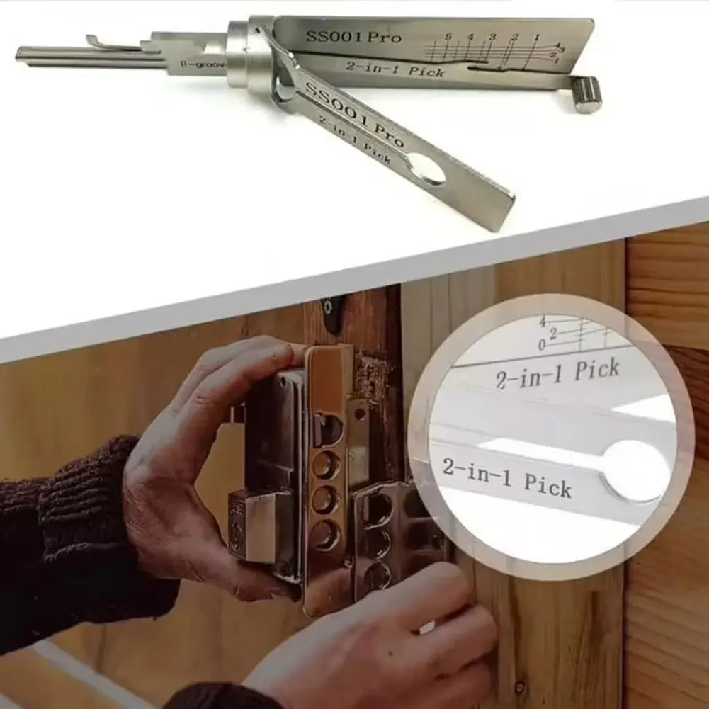 Key Decoder Tool with Stainless Steel Build and Integrated Pick, Ergonomic O-Ring Grip Avento Goods