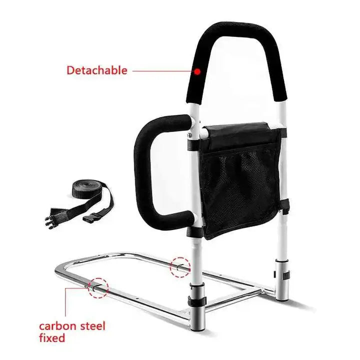 Bed Assist Rail with Foam-Padded Grip and Adjustable Anchor Straps, Tool-Free Setup Avento Goods