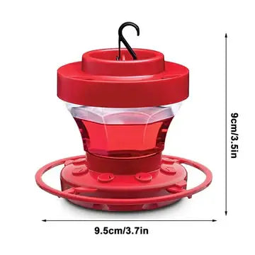 Hummingbird Feeder with Ant Moat and Eight Feeding Ports, 16 oz Clear Reservoir Avento Goods