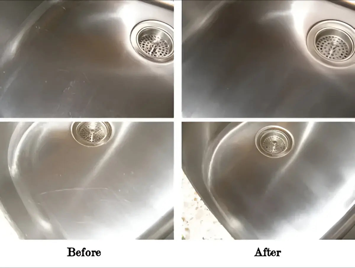 Metal Polish Paste with Protective Film and Scratch Removal for Stainless Steel, 190g Tube Avento Goods