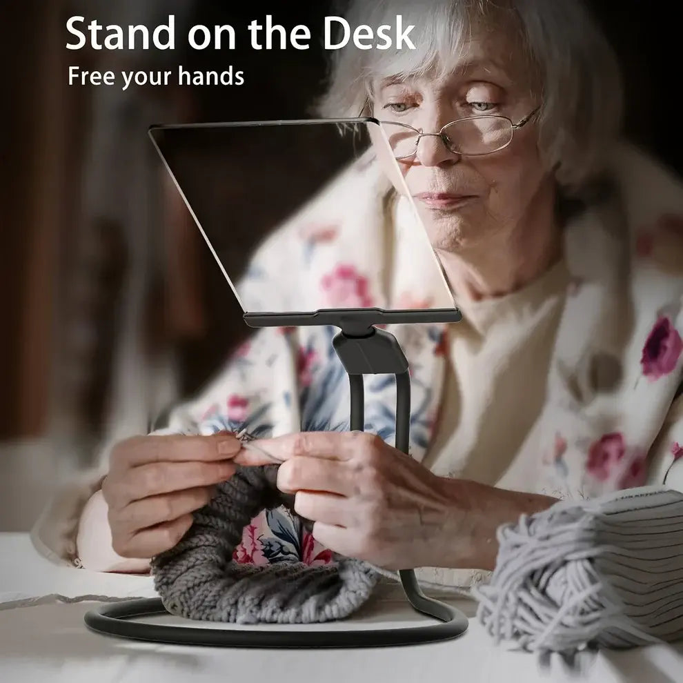 Hands-Free Magnifier with Flexible Gooseneck and Stable Stand, Wide Optical Lens Avento Goods
