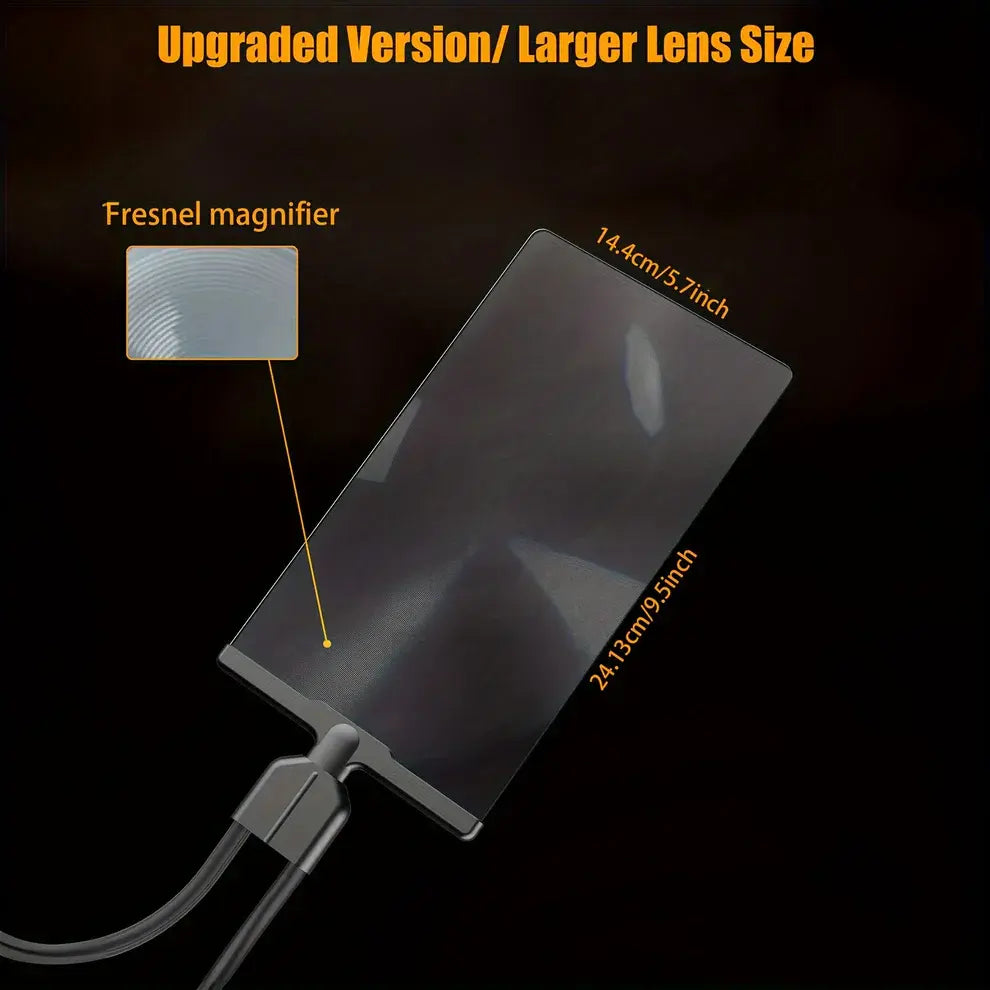 Hands-Free Magnifier with Flexible Gooseneck and Stable Stand, Wide Optical Lens Avento Goods