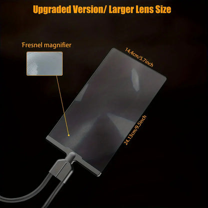 Hands-Free Magnifier with Flexible Gooseneck and Stable Stand, Wide Optical Lens Avento Goods