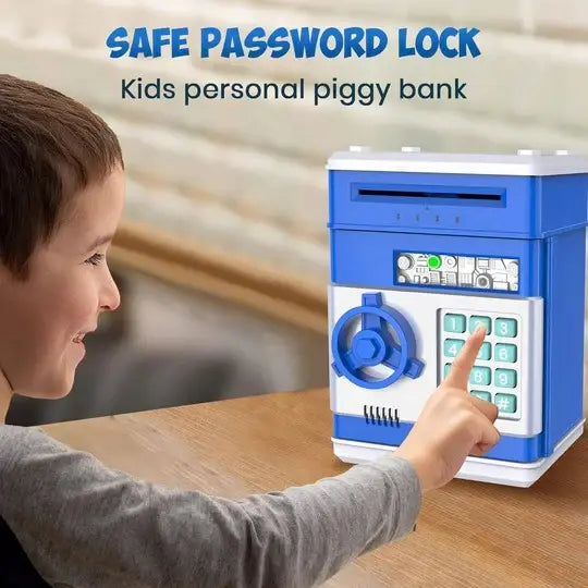 Electronic Piggy Bank with Auto Bill Intake and Password Lock, Voice Prompts, LED Screen Avento Goods