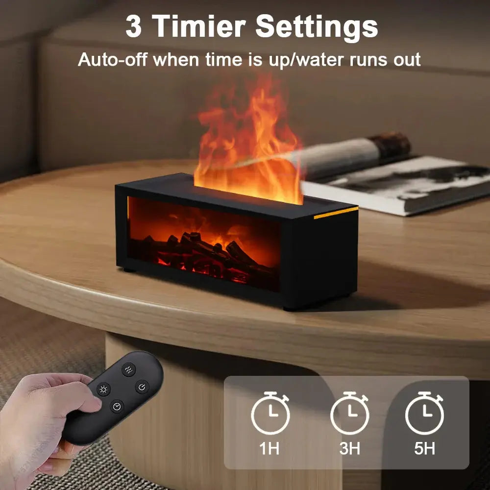 Humidifier and Air Purifier with Flame Effect, Aromatherapy Tray for Small Rooms Avento Goods