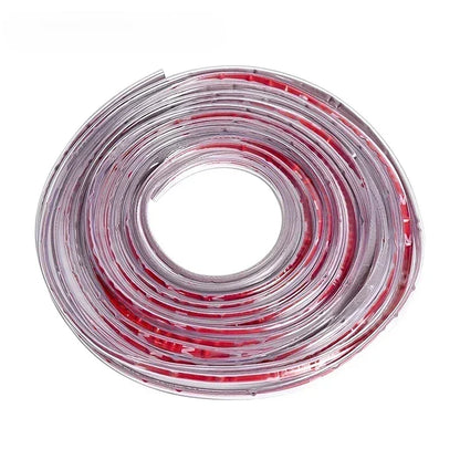 Door Edge Protector Strip with U-Shaped Channel and UV-Resistant Flexible Polymer, 16.4 ft