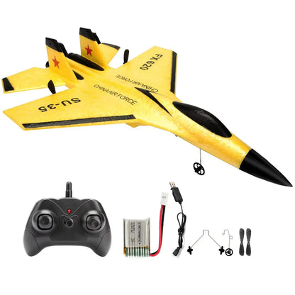 Beginner RC Airplane with 3-Axis Gyro and Dual Rear Motors, LED Lights Avento Goods