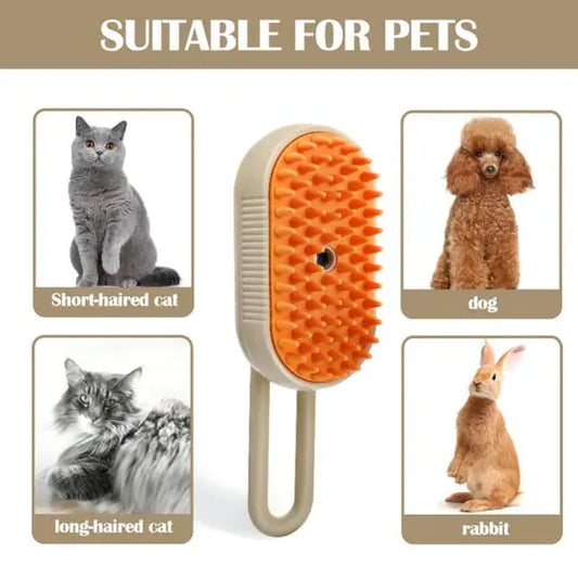 3-in-1 Pet Steam Grooming Brush Avento-store.com
