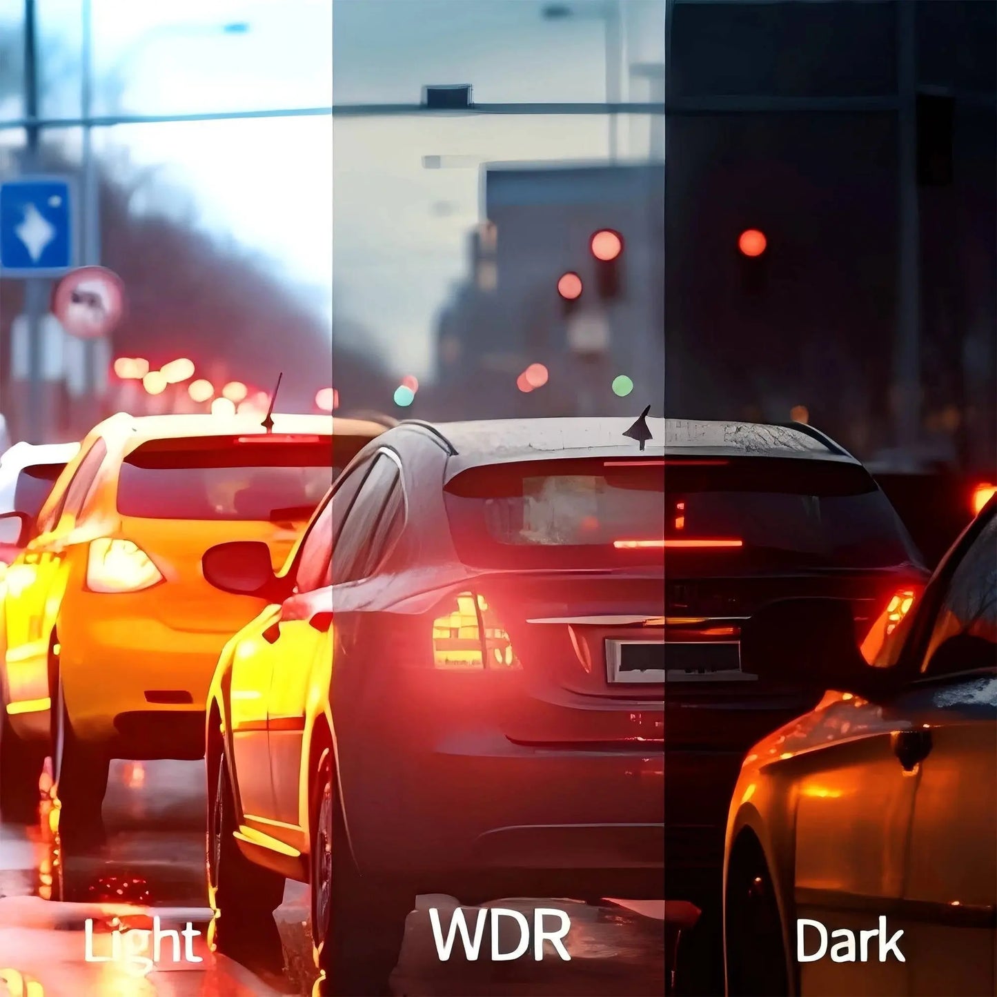 Car Dash Cam 4-Channel with Night Vision and Built-in WiFi, Front Rear Side Recording Avento Goods