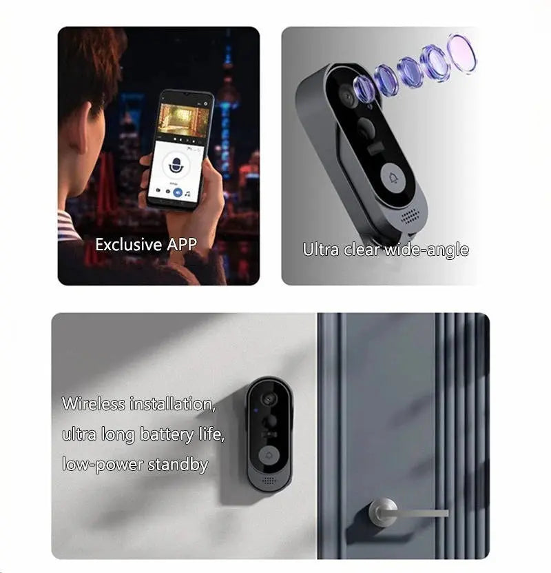 Smart Video Doorbell with Local Storage and HD Night Vision, Two-Way Talk Avento Goods