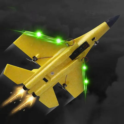 Beginner RC Airplane with 3-Axis Gyro and Dual Rear Motors, LED Lights Avento Goods