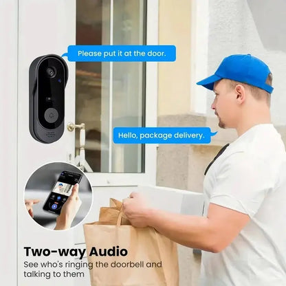 Smart Video Doorbell with Local Storage and HD Night Vision, Two-Way Talk Avento Goods