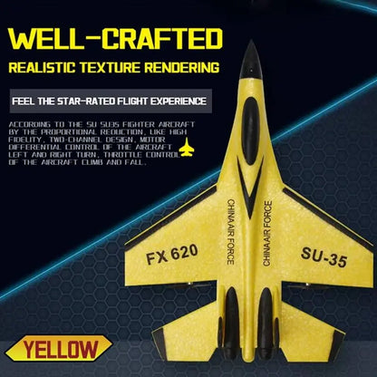 Beginner RC Airplane with 3-Axis Gyro and Dual Rear Motors, LED Lights Avento Goods