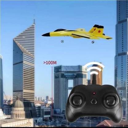 Beginner RC Airplane with 3-Axis Gyro and Dual Rear Motors, LED Lights Avento Goods